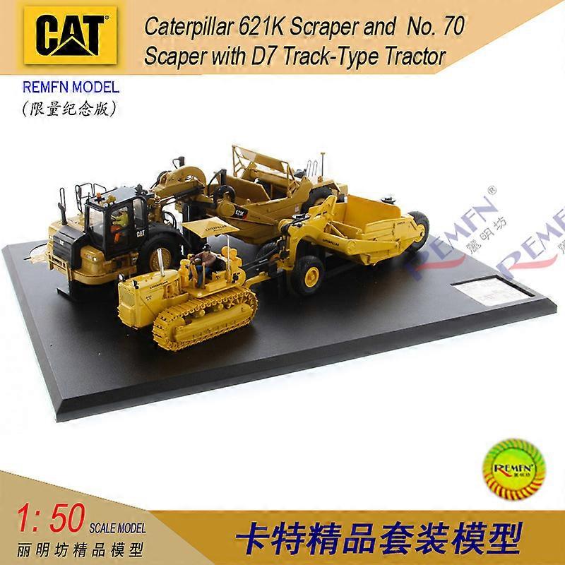 Dm Cat 621K With D7 Track-Type Carter Bulldozer Set Model 1:50 85563