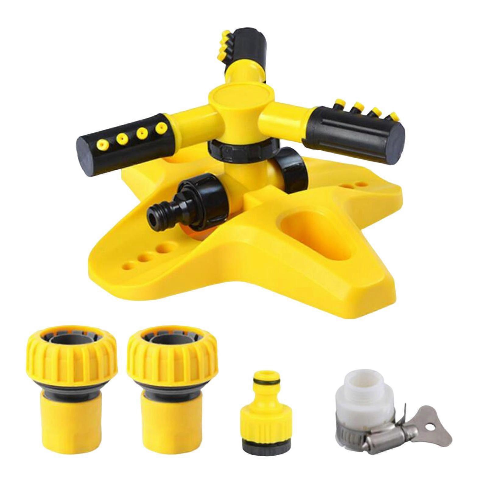 Large Area Coverage Water Sprinkler Adjustable Rotating Irrigation Sprinkler and 2 DN25 Connector