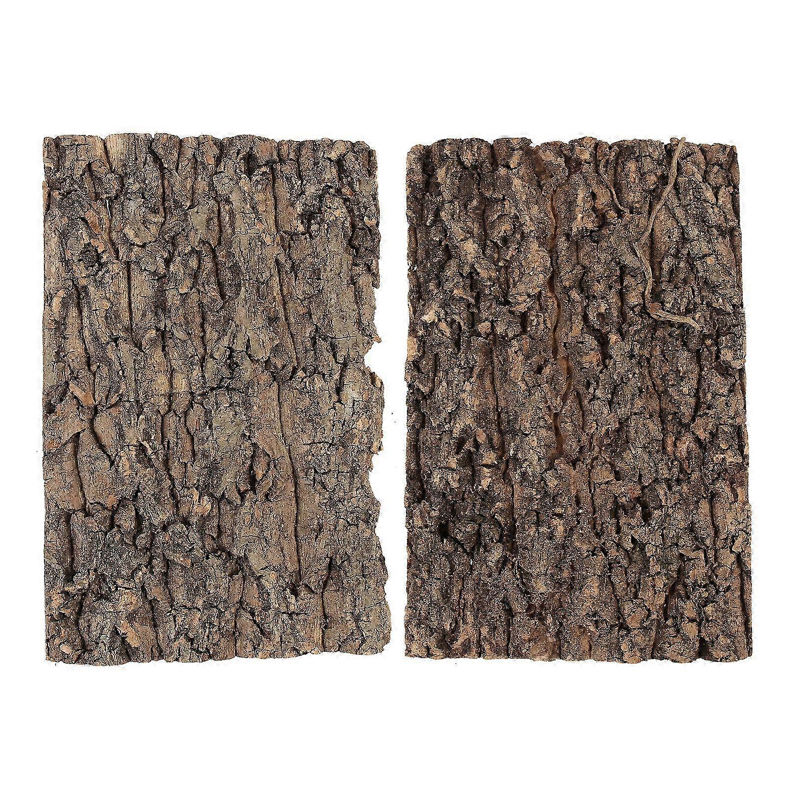 2Pcs Reptile Tree Bark Terrarium Tree Bark Reptile Platform Reptile Bark Platform Terrarium Decor
