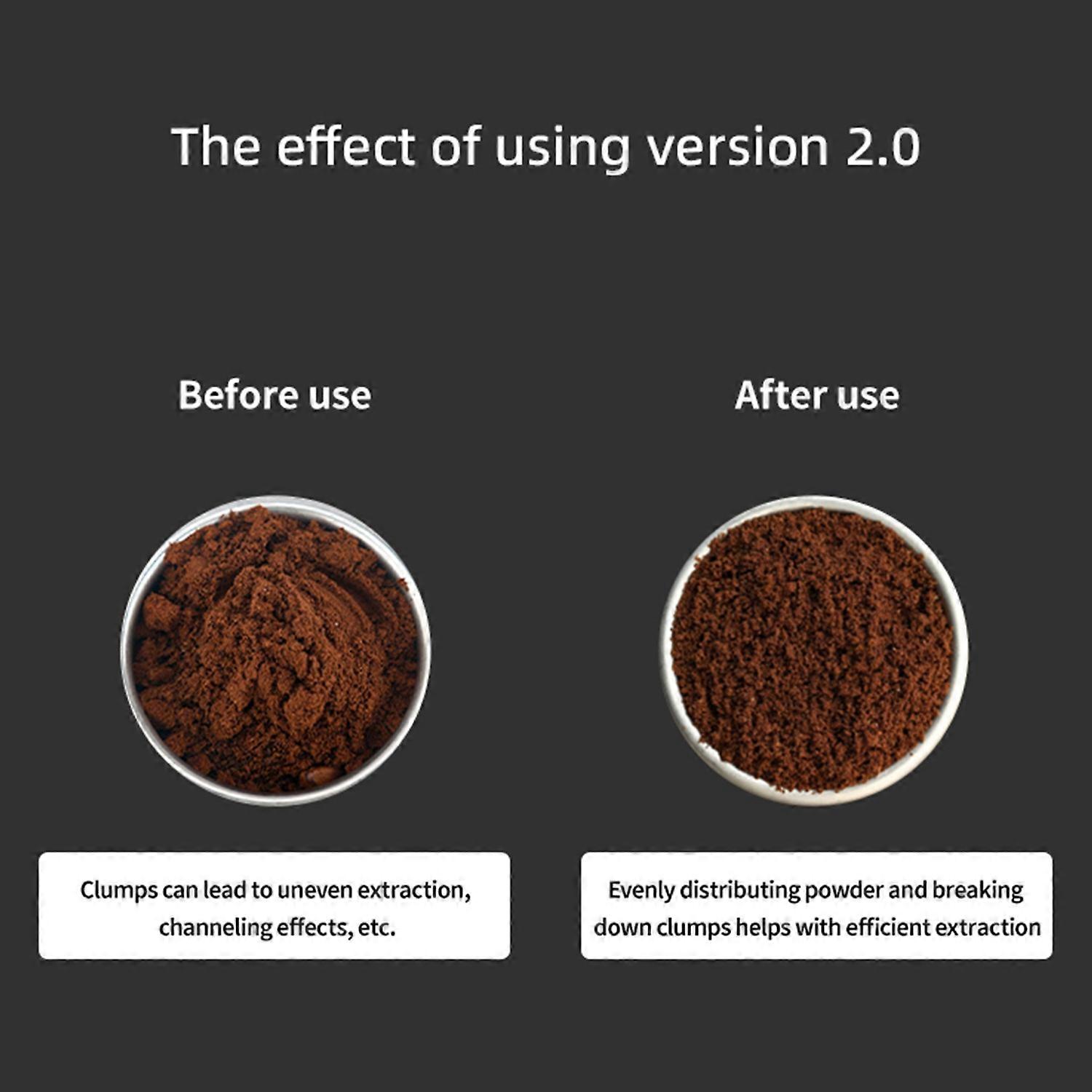 MHW-3BOMBER Adjustable WDT Tool Espresso 8 Needles 0.4mm Coffee Distributor Adjustable Range Coffee 