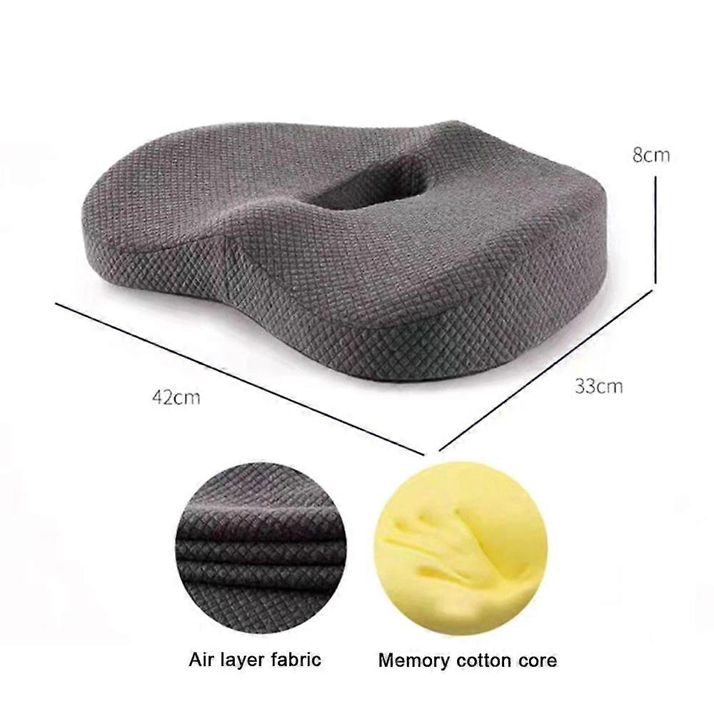 Premium Soft Hip Support Pillow Memory Foam Massage Chair Mat for Home