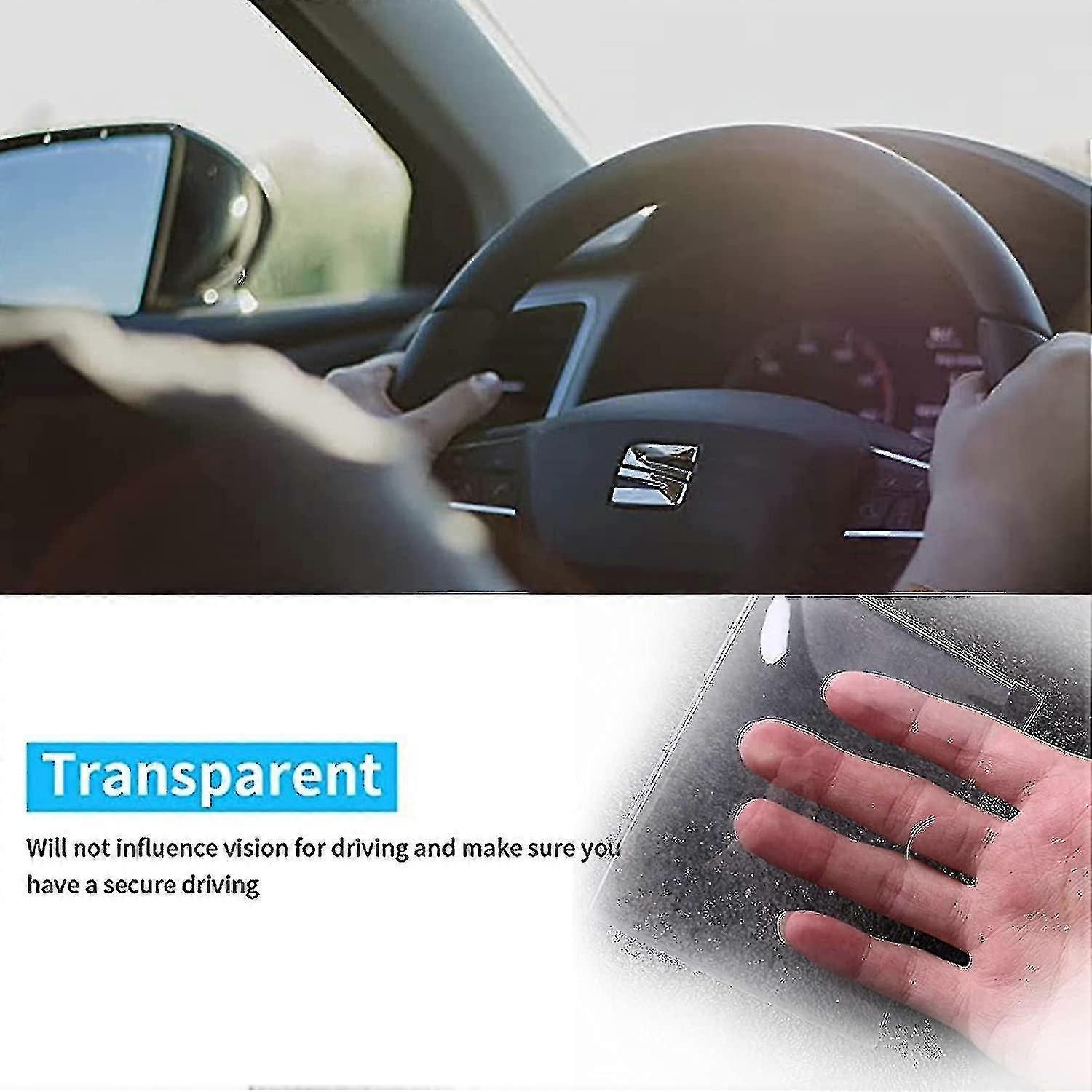 Luxshiny 5pcs Clear Parking Permit Holder Clip Self-Adhesive