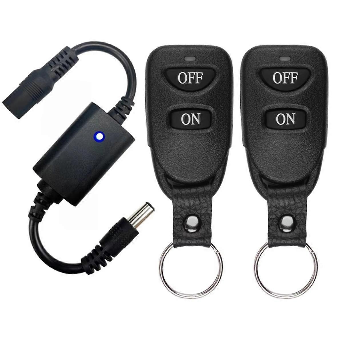 DC3.7V-12V Wireless RF Remote Control Switch Relay Driver Power on OFF for LED Light Strip Reading