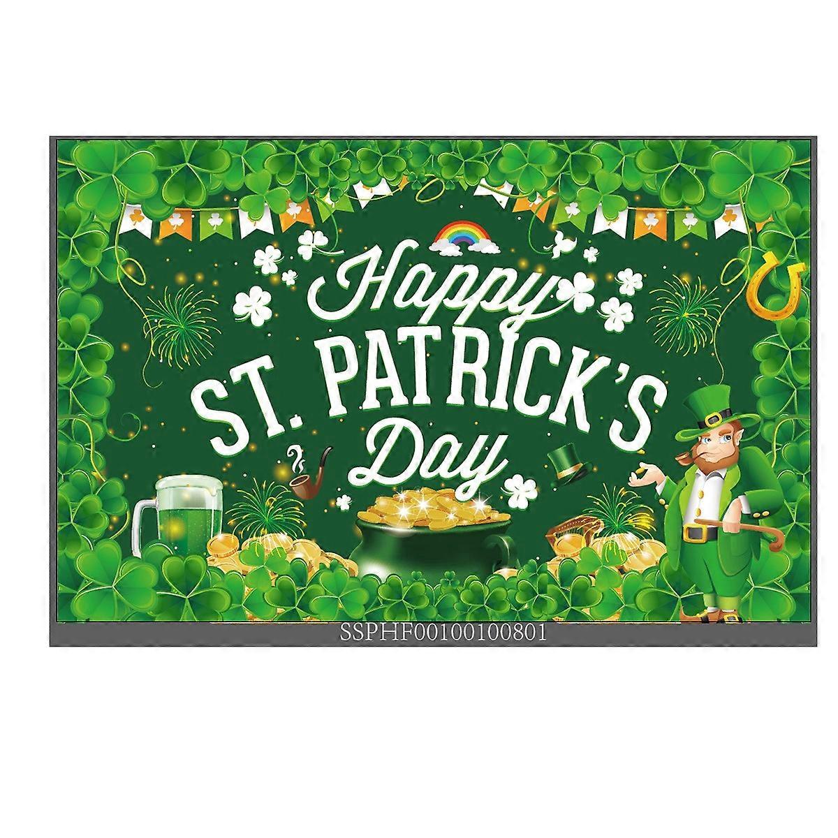 St. Patrick's Festival Flag - Plastic Pole & Polyester Fabric