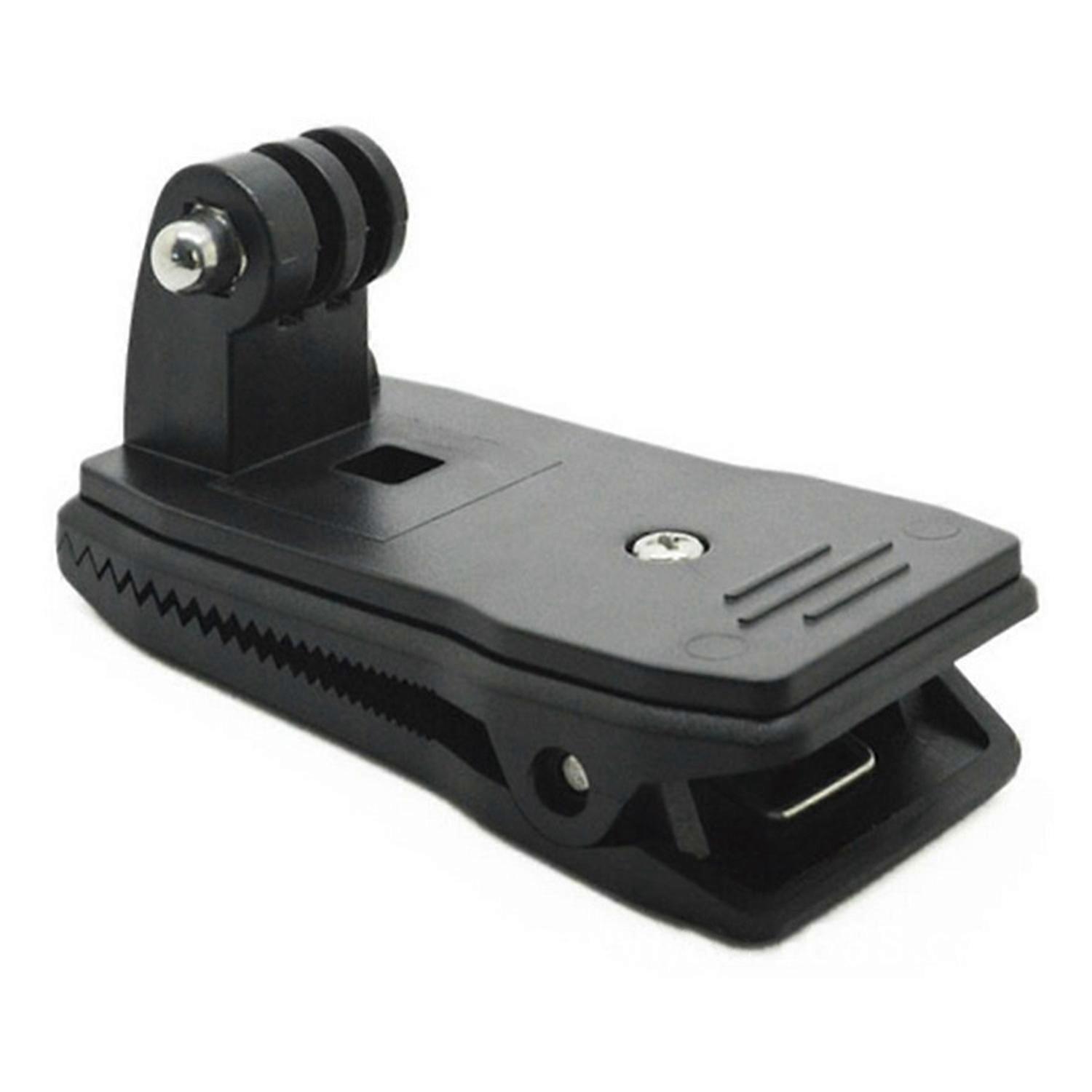 Action Camera Holder Backpack Clip 360-degree Rotation Firm Grip Stable Support Versatile Action
