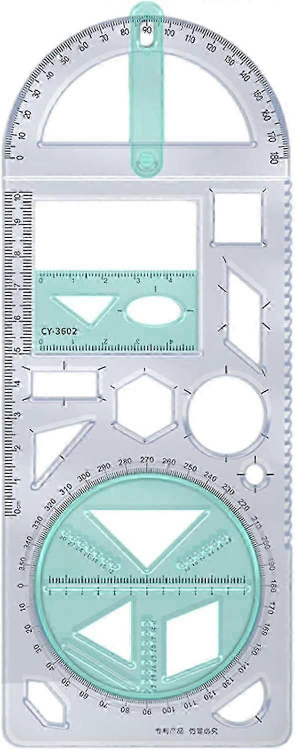 Geometric Ruler, Multifunctional Math Learning Aids, Creative Drawing Ruler, Drafting Templates