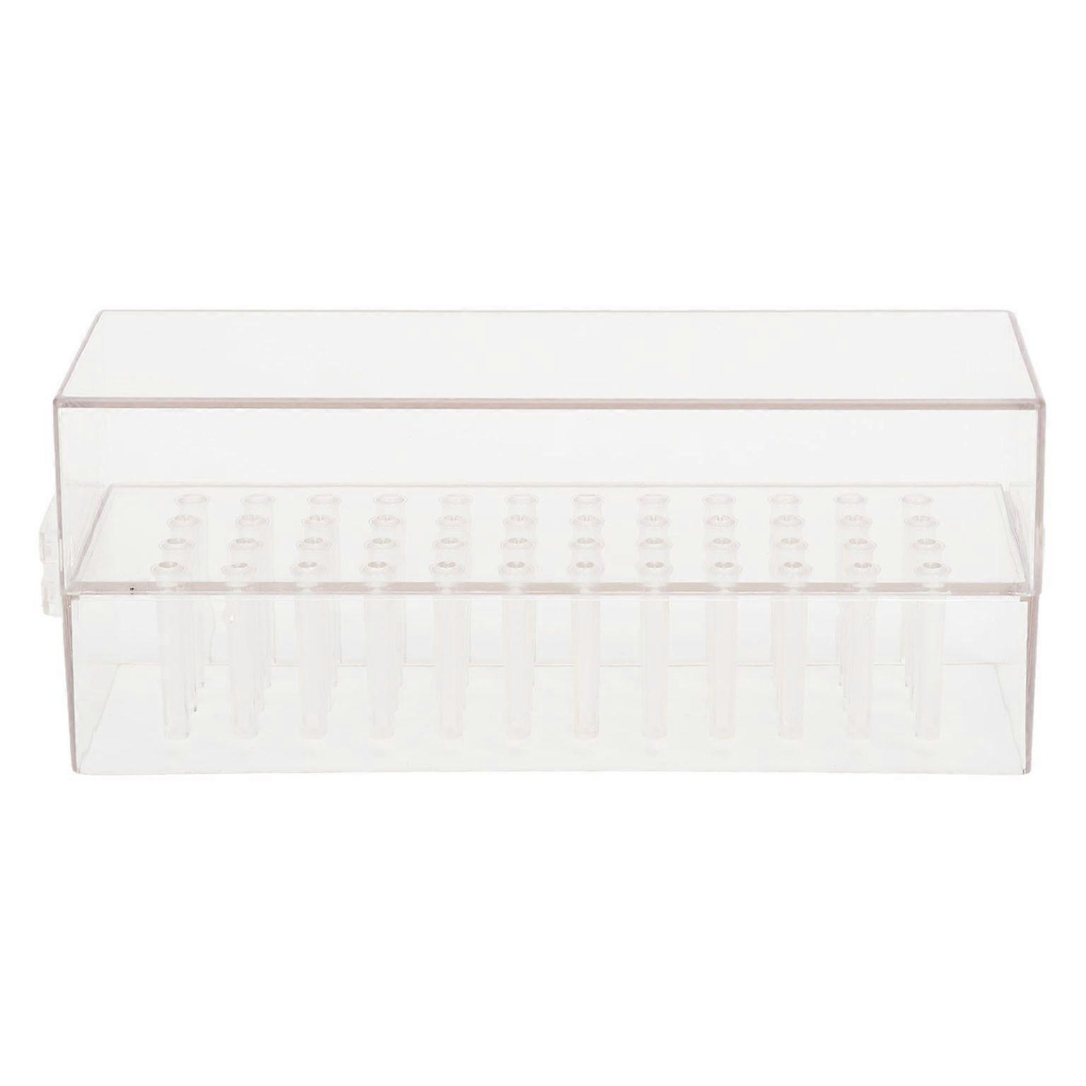 Transparent Nail Drill Bit Holder Case - 48 Slot Nail Bit Container