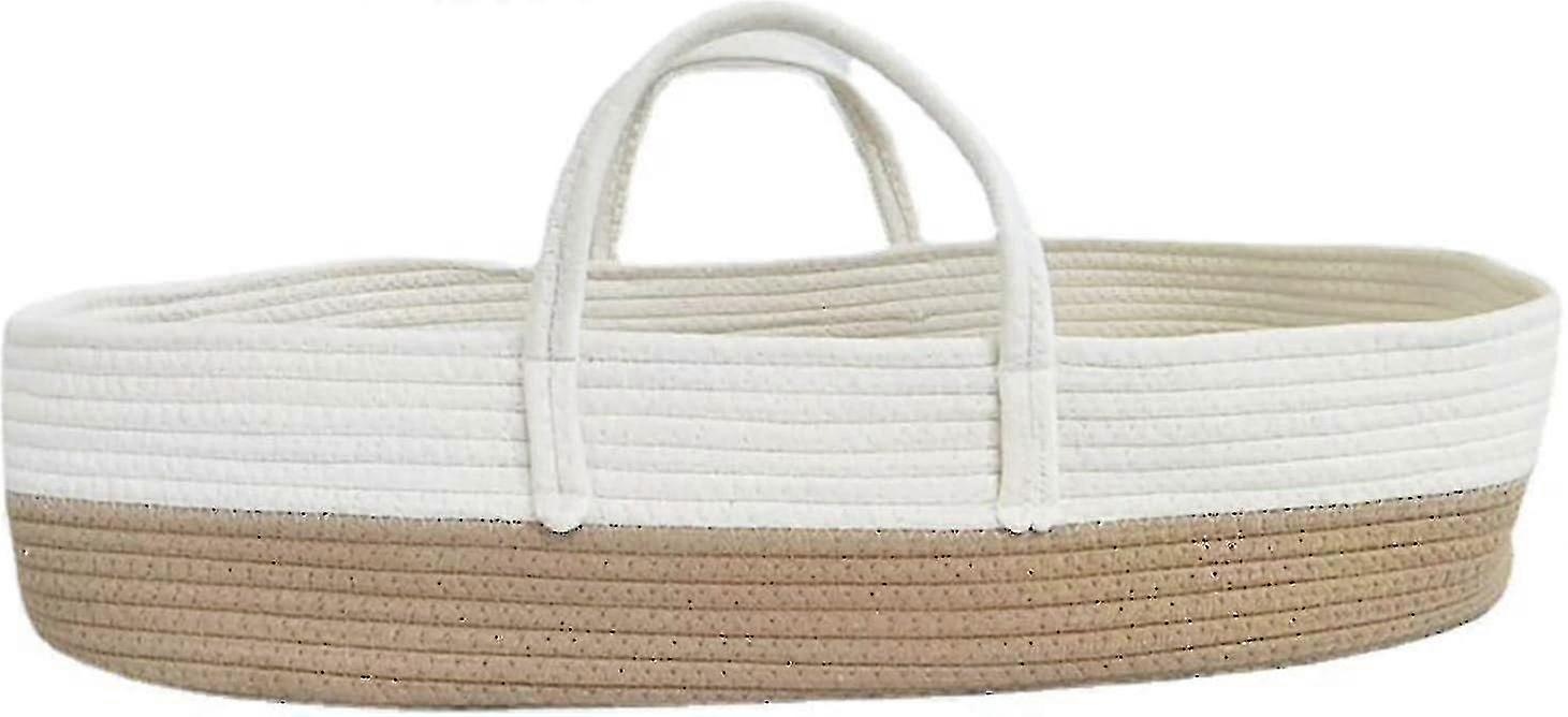 Baby Changing Basket With Handles Moses Basket,cotton Rope Changing Table Topper For Baby Changing Basket,photography Props,playpen