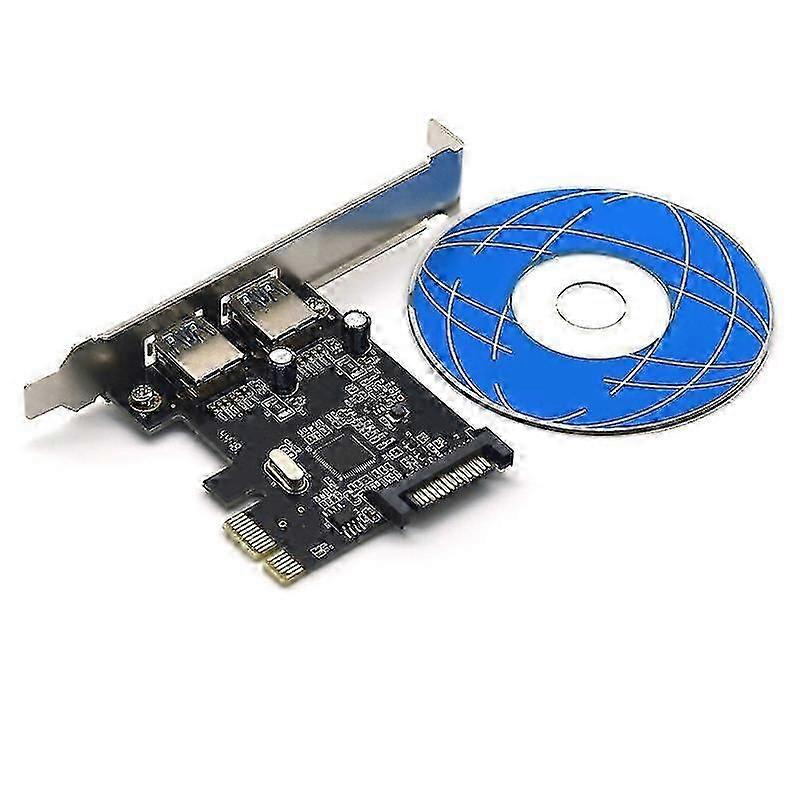 2 Port Usb Pci-e X4 X8 X16 Riser Card Usb 3.0 Gen 1 Adapter Connector