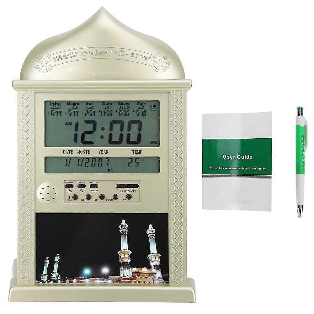 Digital LCD Display Islamic Muslim Prayer Azan Alarm Clock Multiple Functions