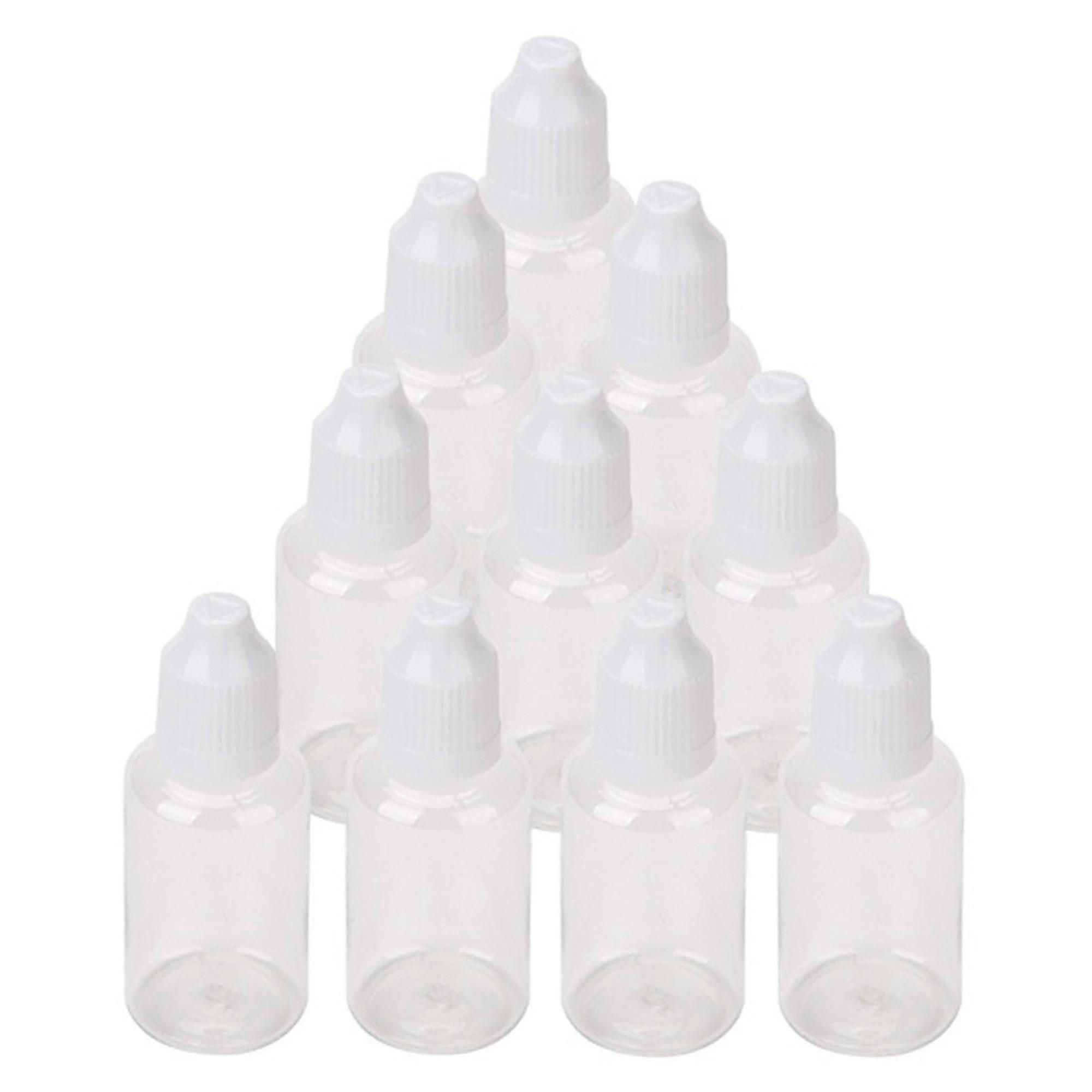 50pcs 30mmx66mm 30ml Transparent Squeezable Thin Tip Dropper Bottles