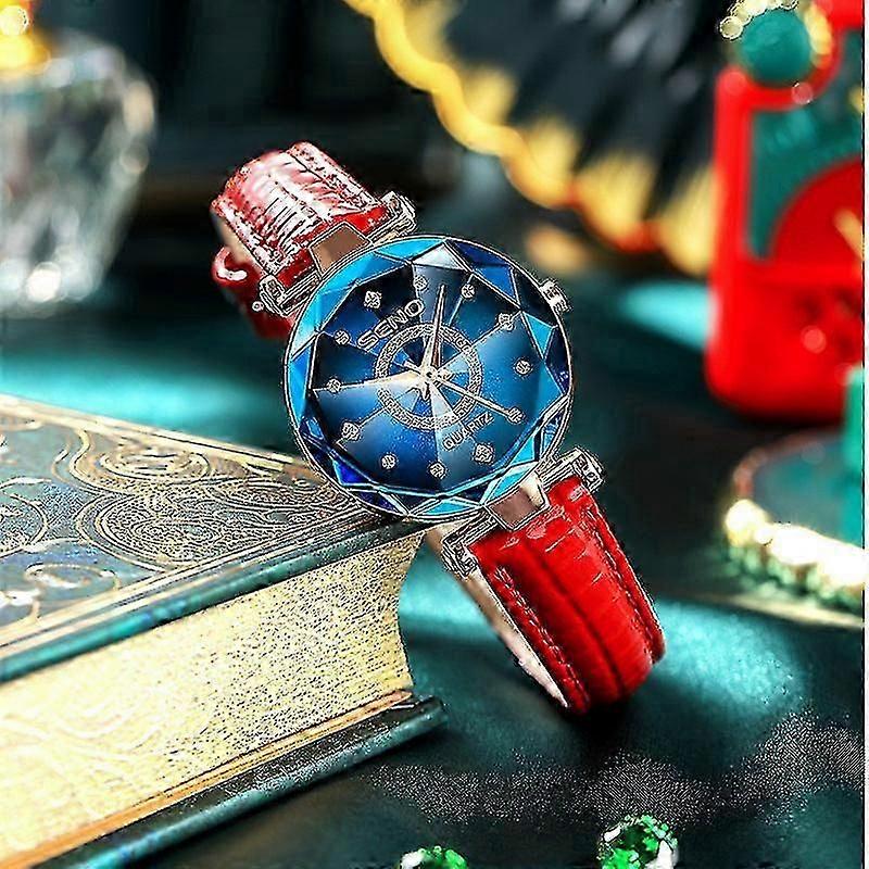 Ry Sky Surface -angular Glass Steel Belt Women's Watch