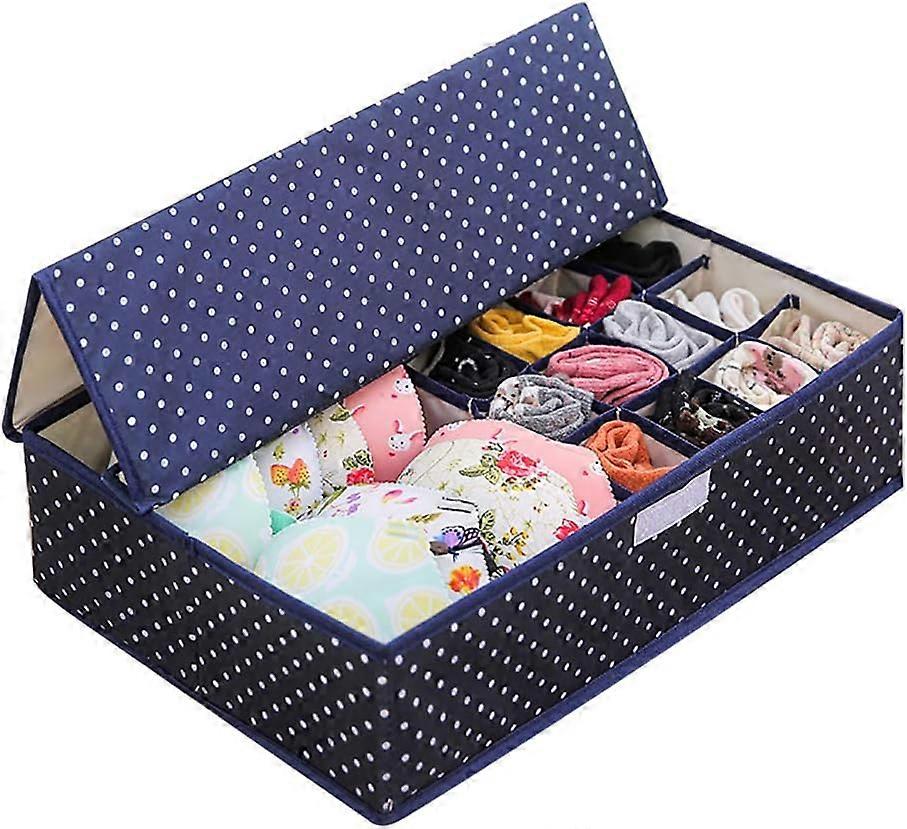 17 Compartment Foldable Socks and Underwear Drawer Organizer