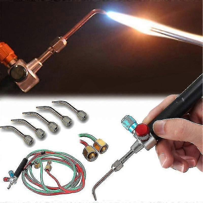 Kit de soudage et de mini-chalumeau à gaz pour bijoutiers, avec 5 embouts