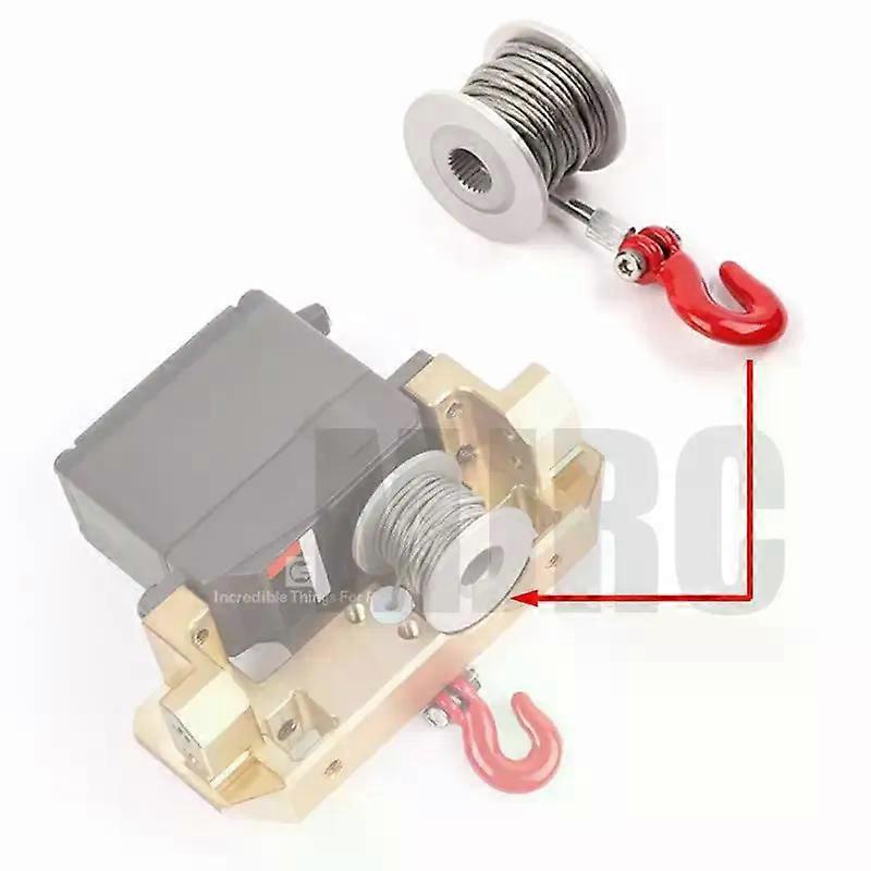 25T Winch Servo Control System Wheels Front Control System For 1/10 Remote Control RC4WD D90 D110 Axial Scx10II 9004 Cra