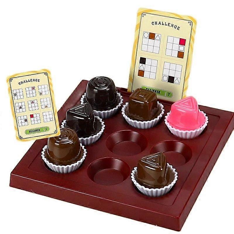 Chocolate Puzzle Chess Logical Positioning Game Intellectual IQ Thinking Board Game Educational Toys for Children