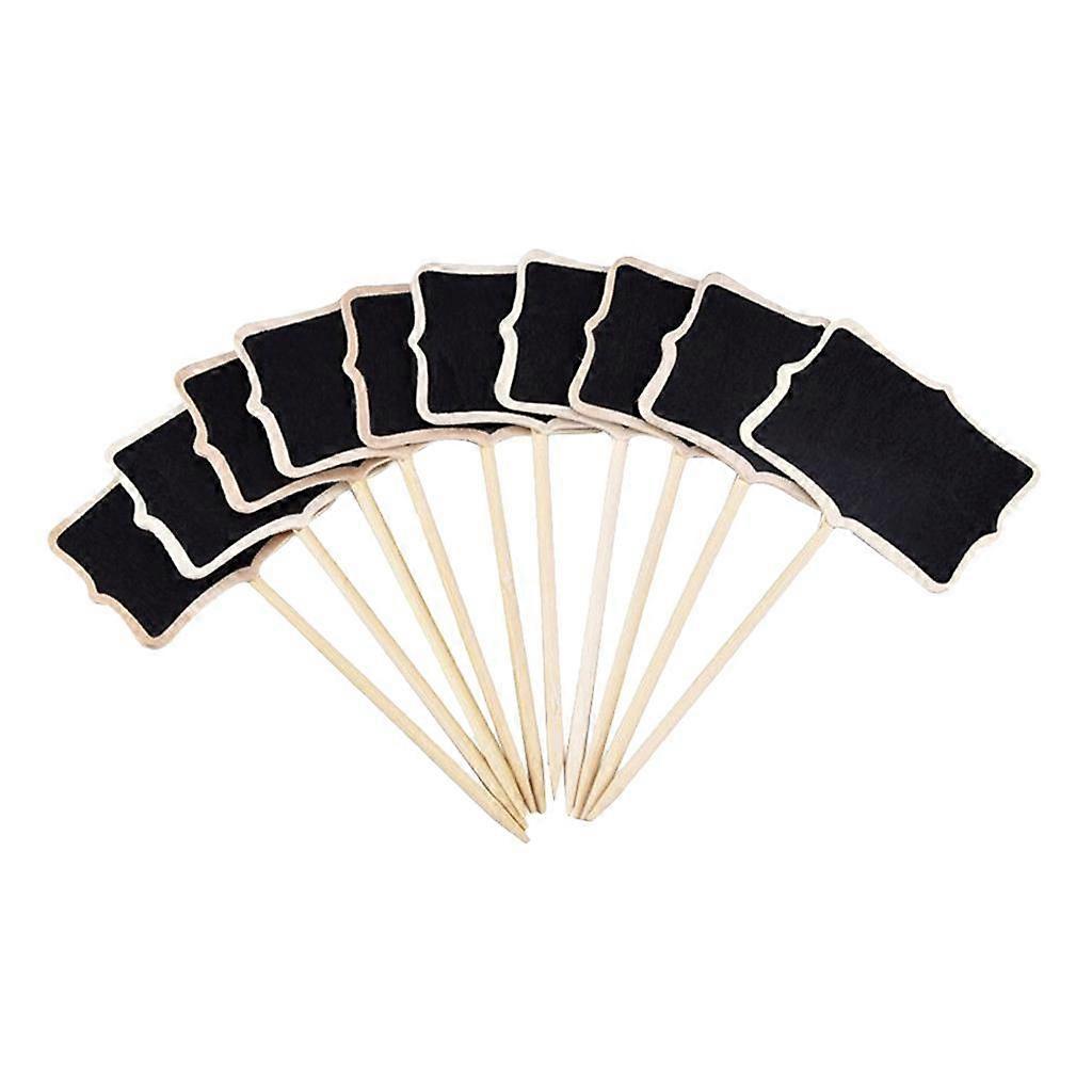 Hanging Black Chalk Board Clip Message Board Flower Plants Labels E