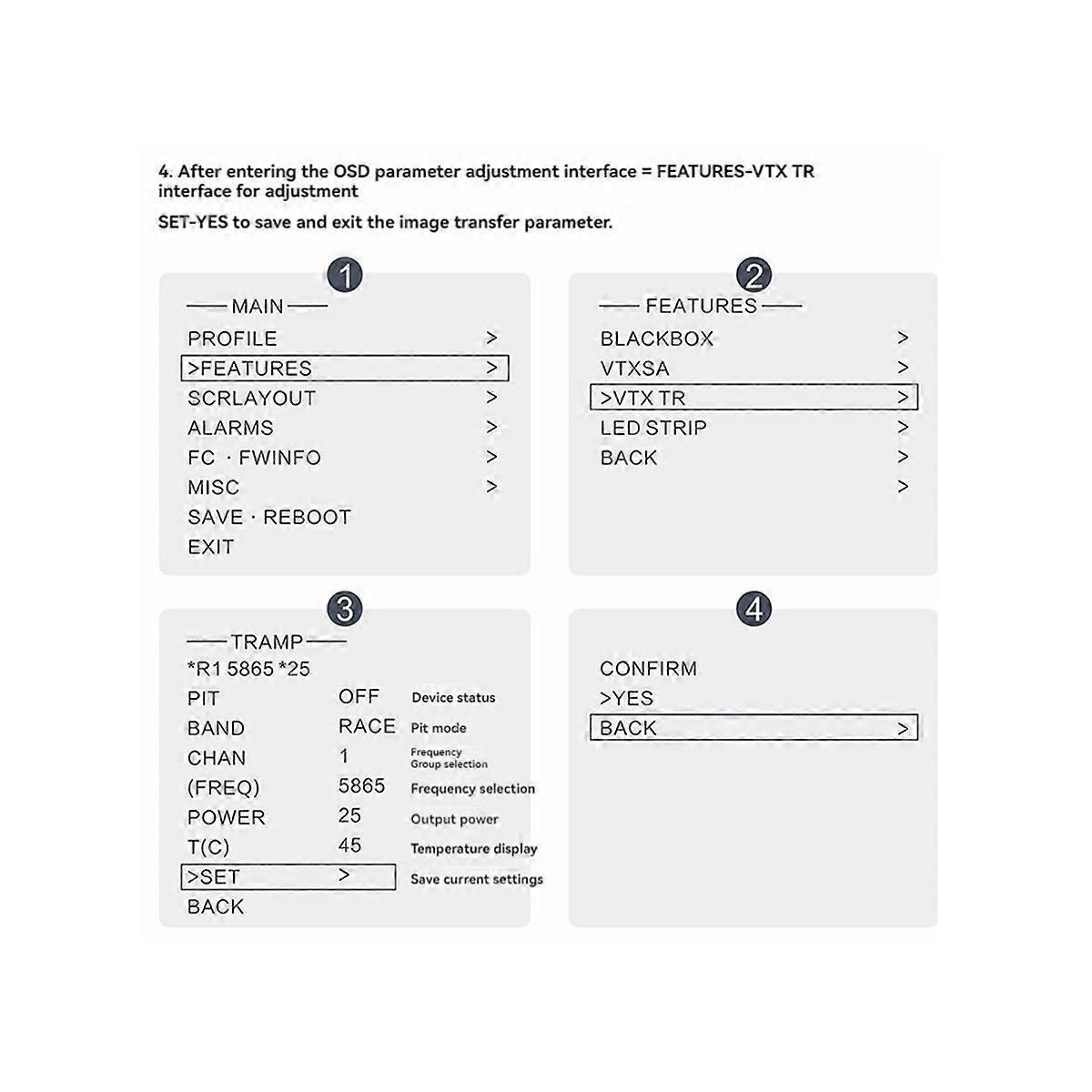 4.9G 5.8G 6G 2.5W VTX 56CH VT5804-BAT FPV Audio Video Transmitter NTSC/PAL for FPV Long Range RC Dr