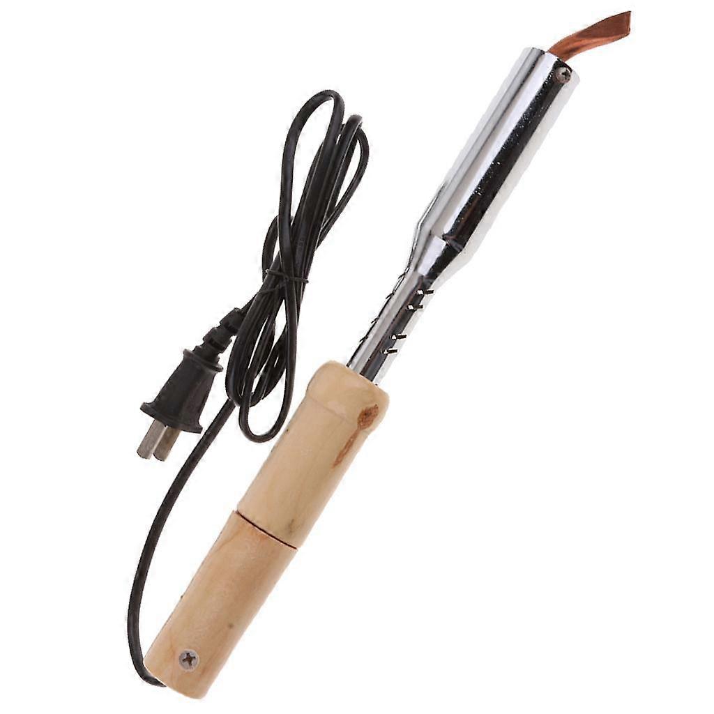 High Electric Iron With Wooden Handle Tip