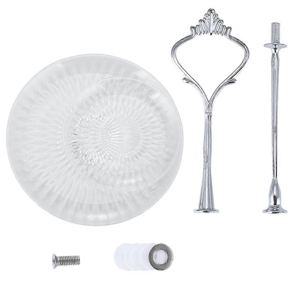 Acrylic Cake Tray Round Display For Fruits And Nuts Desserts Holder Clear Decorative Party Tray