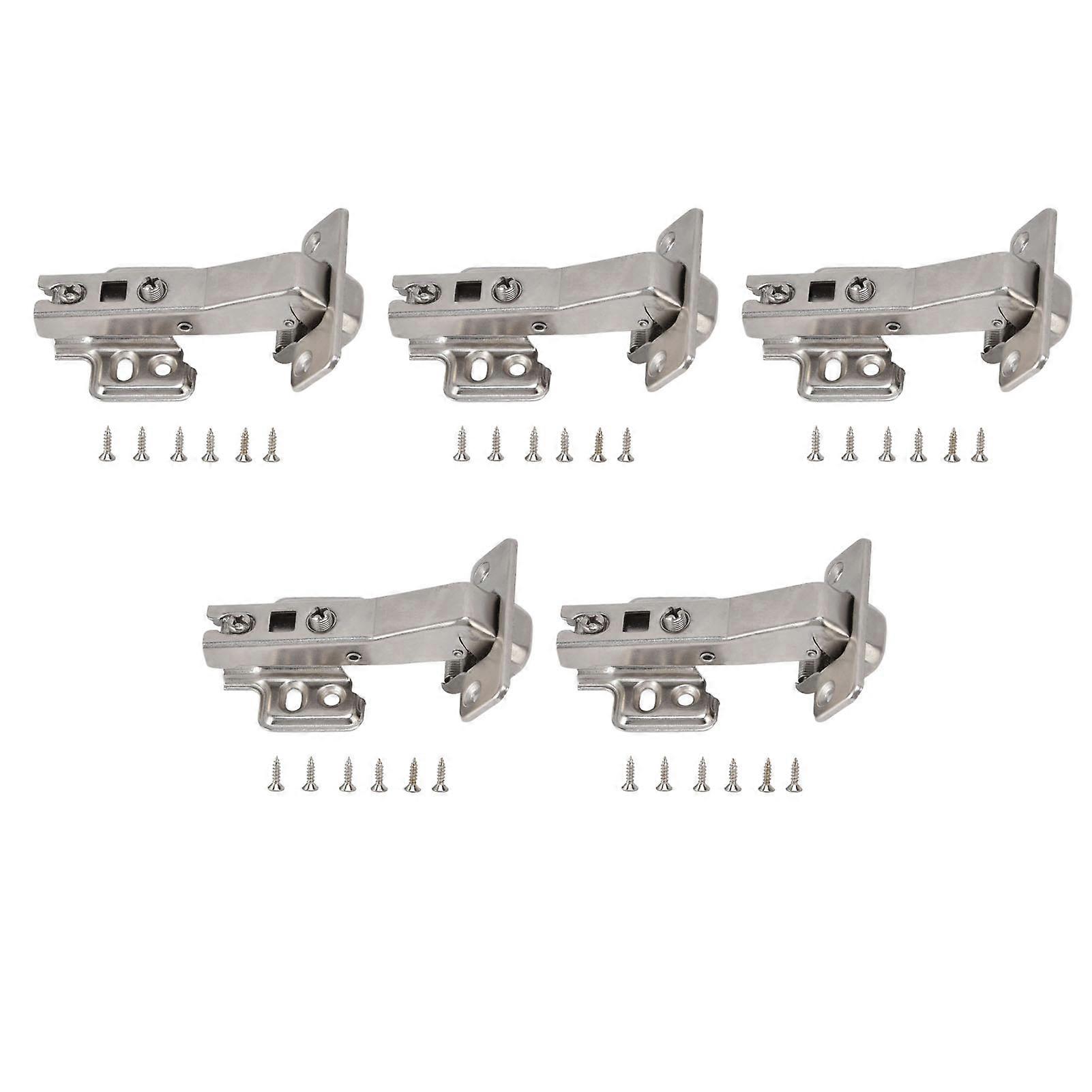 Hydraulic Buffer Hinge for Cabinet Doors - Noise Reduction, Anti-Rust, Adjustable Closing Speed for Wardrobes and Bookcases