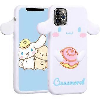 HEYONE Case for iPhone 12 Mini 5.4" Cartoon Soft Silicone Cute 3D Fun Cool Cover Anime Kawaii Unique Funny Kids Girls Teens Animal Character Shell Fun