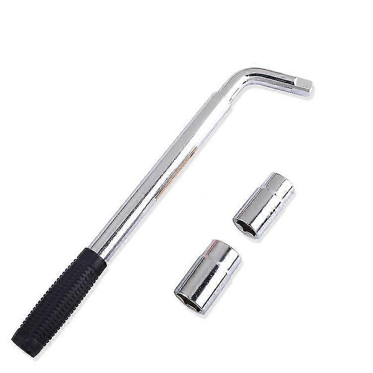 Car Wheel Socket Wrench - Extendable Handle - Socket Sizes: 17mm, 19mm, 21mm, 23mm