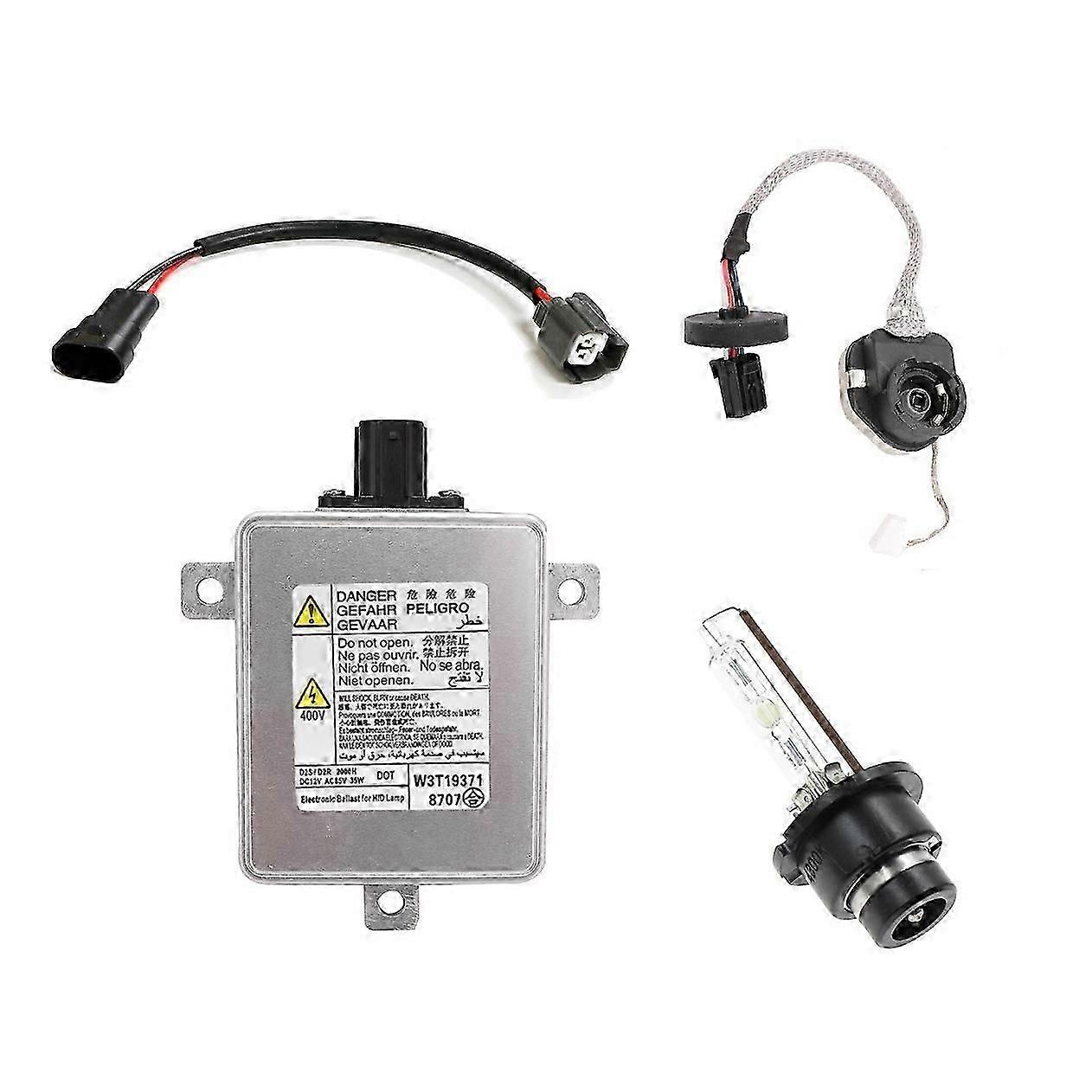 W3T19371 W3T15671 W3T16271 W3T20971 Xenon HID Headlight Ballast with Igniter and D2S Bulb &Power Ca
