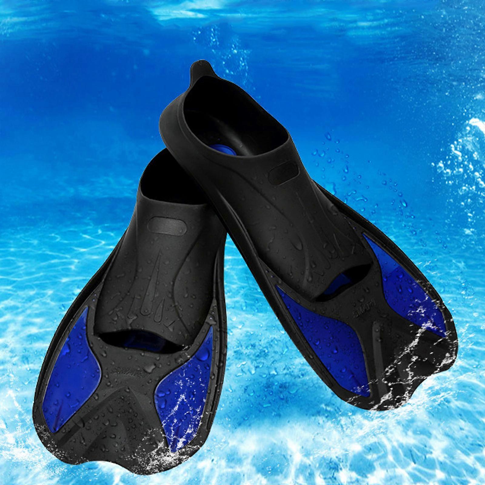 Palmes Courtes En Silicone Pour Enfants - Léger (260g), Antidérapantes - Pour Piscine, Plage, Apprentissage Natation