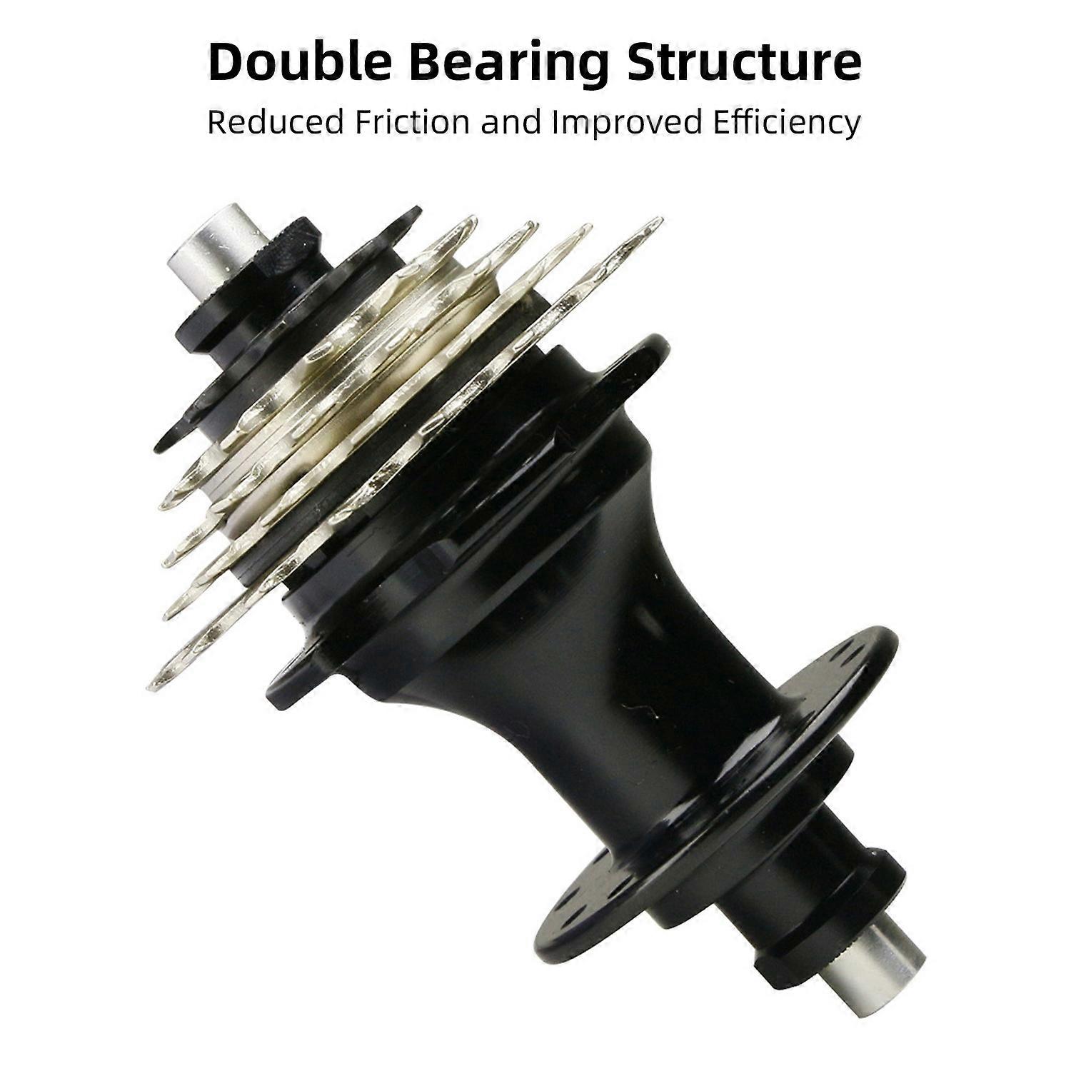 Bike Hub Aluminum Alloy 95mm Open Width 20 Holes 5-Speed Bicycle Rear Hub 2-Bearing Structure 9-11-1