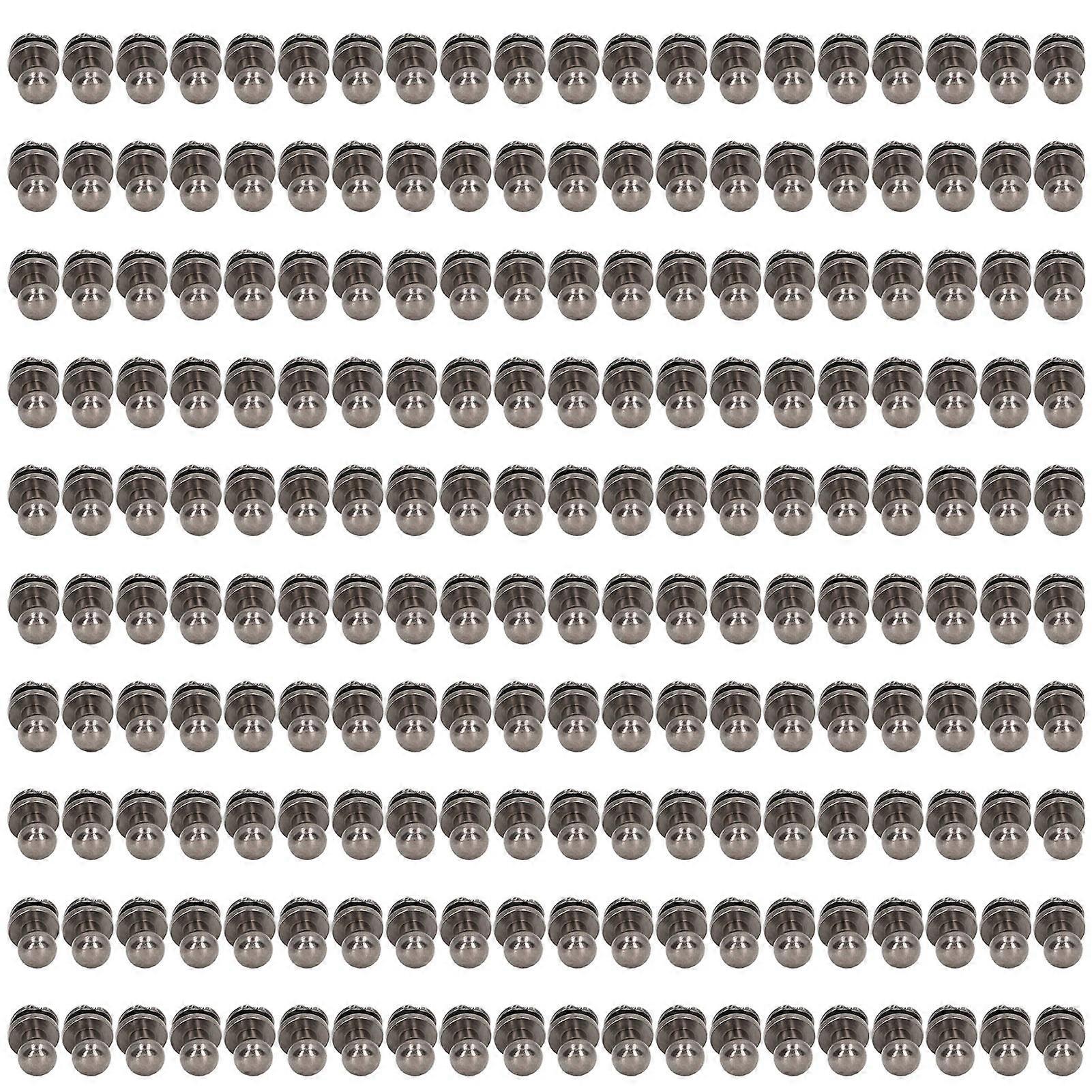 200set Copper Rivets 7mm 5mm DIY Multiple Specifications Lightweight Glossy Rivet Fastener for Belts