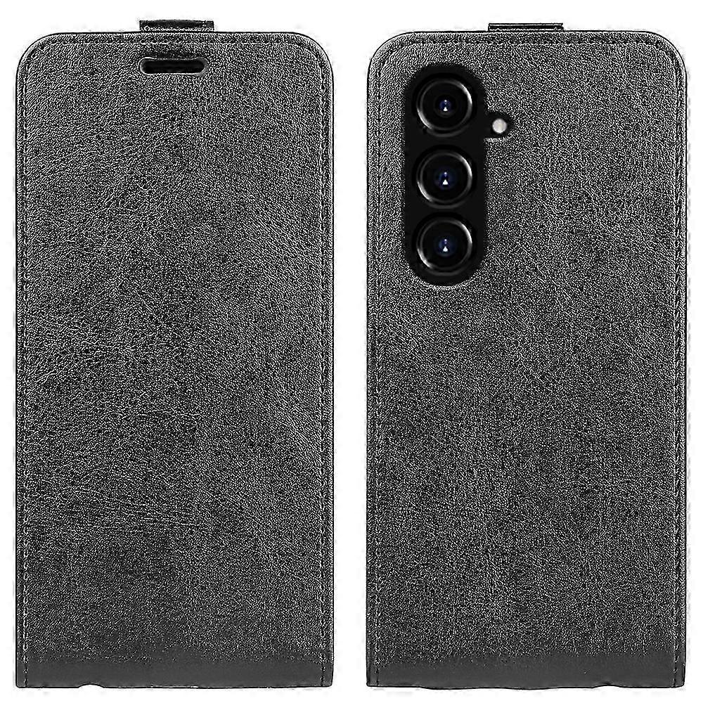 Vertical Flip Leather Phone Case for R64 with Textured Finish