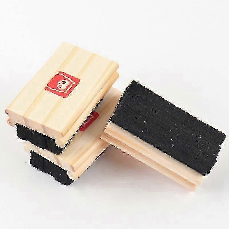 Blackboard Erasers - 3 PCS Campus Style Pine Wood Felt Eraser Cleaner Duster for Blackboard Whiteboa