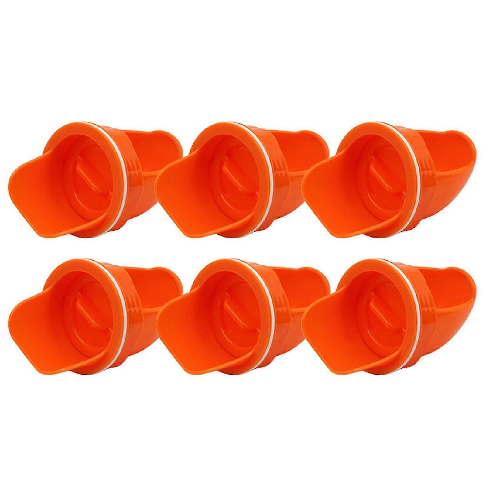 6 Pieces Automatic Poultry Feeder Reusable No Waste for Chicken Barrels Bins