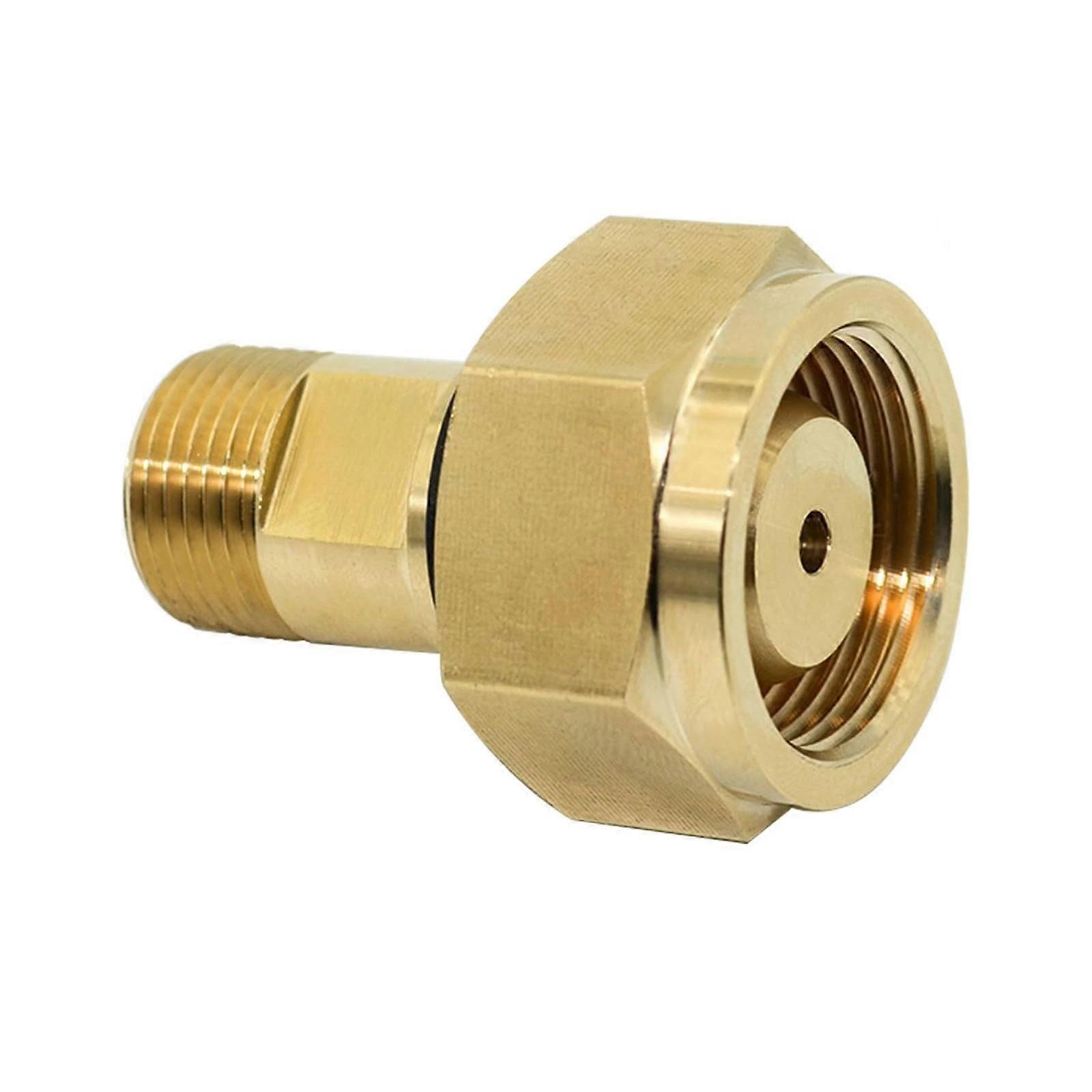 Professional Solid Sturdy Brass Materials Adapter Accessory for Acetylene Regulators CGA 520 to CGA 200 Conversion
