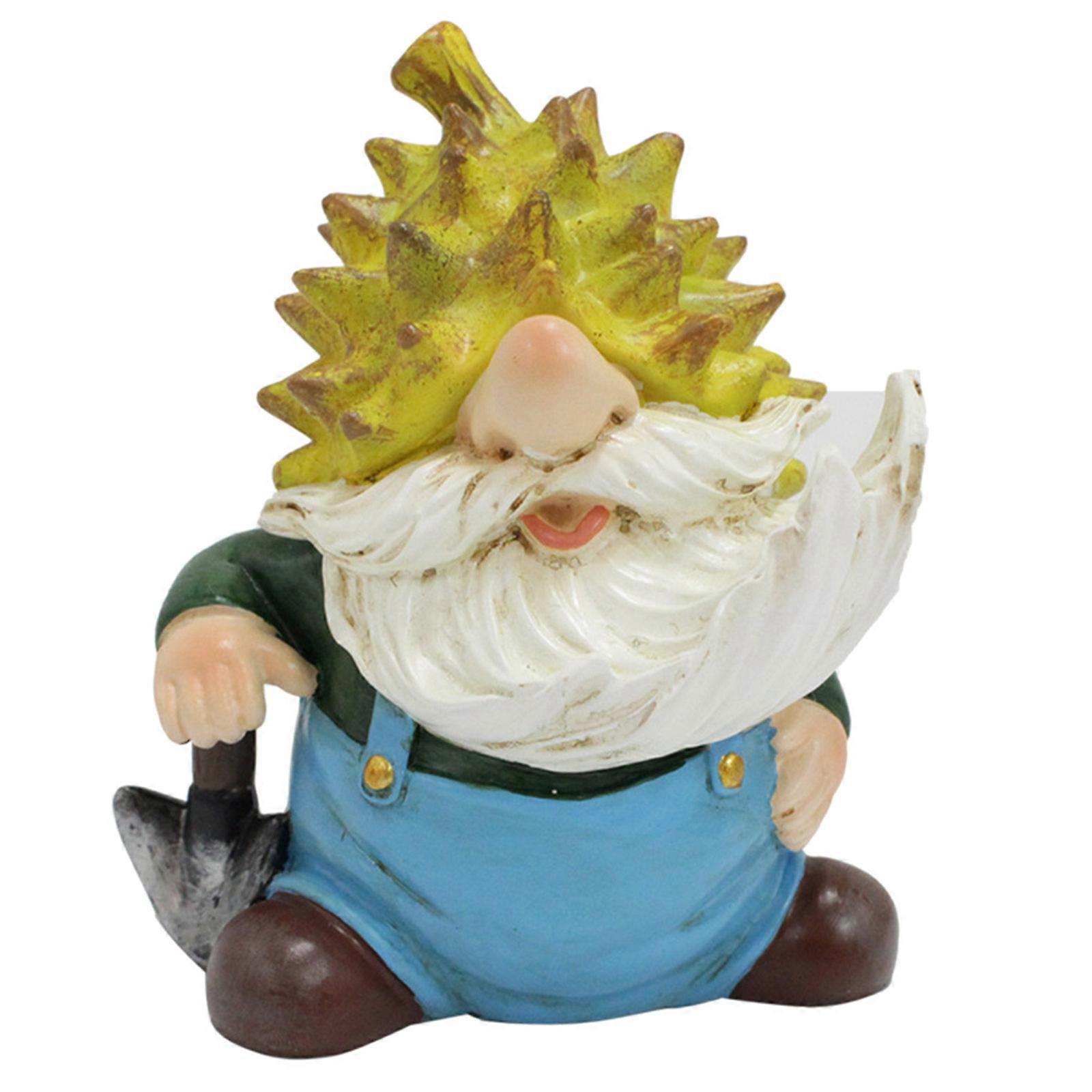 Fruit Gnomes Decorations Resins Pineapples Dwarfs Figurine Handmade Gnomes Statue for Dining Tables Shelf and Yard