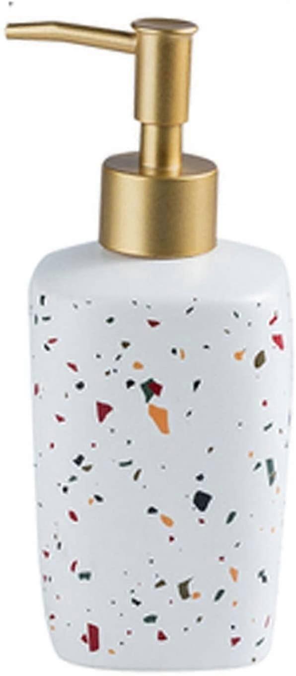Ceramic Electroplating Golden Dispenser Soap for Bathroom