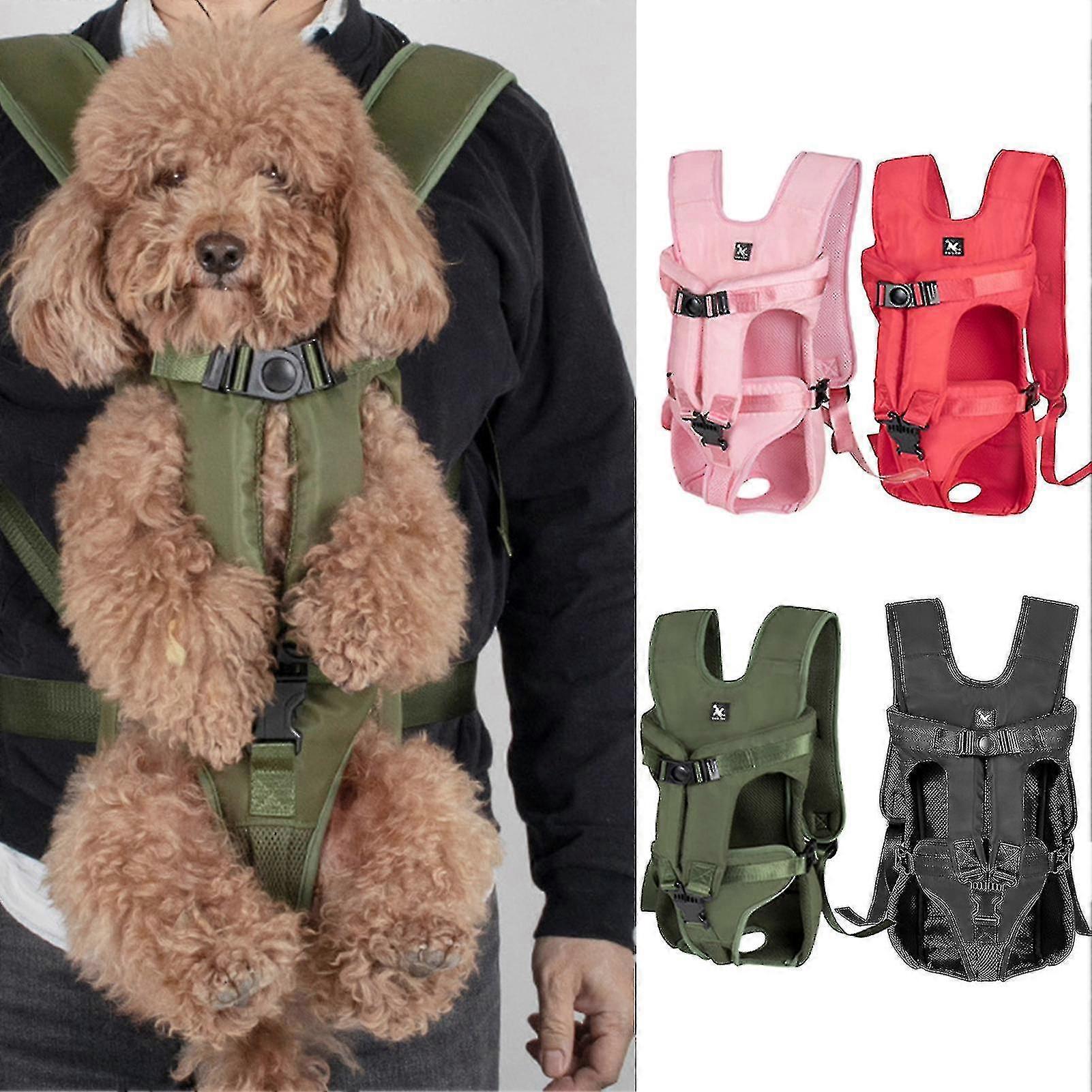 Porte-animaux pratique réglable Oxford Cloth Multi-usage Résistant à l’eau Sac à dos pour chien pour l’extérieur