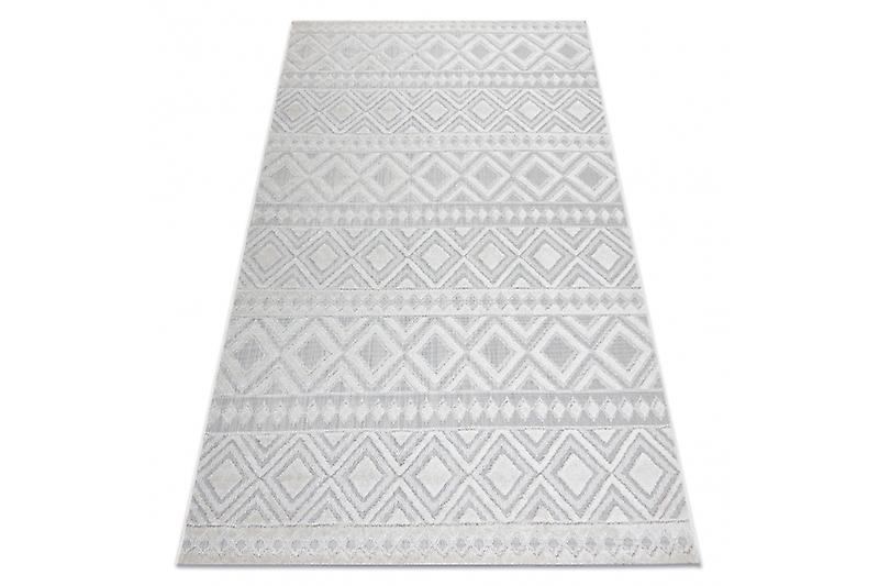 Carpet Structural SOLE D3851 Boho, diamonds - Flat woven beige