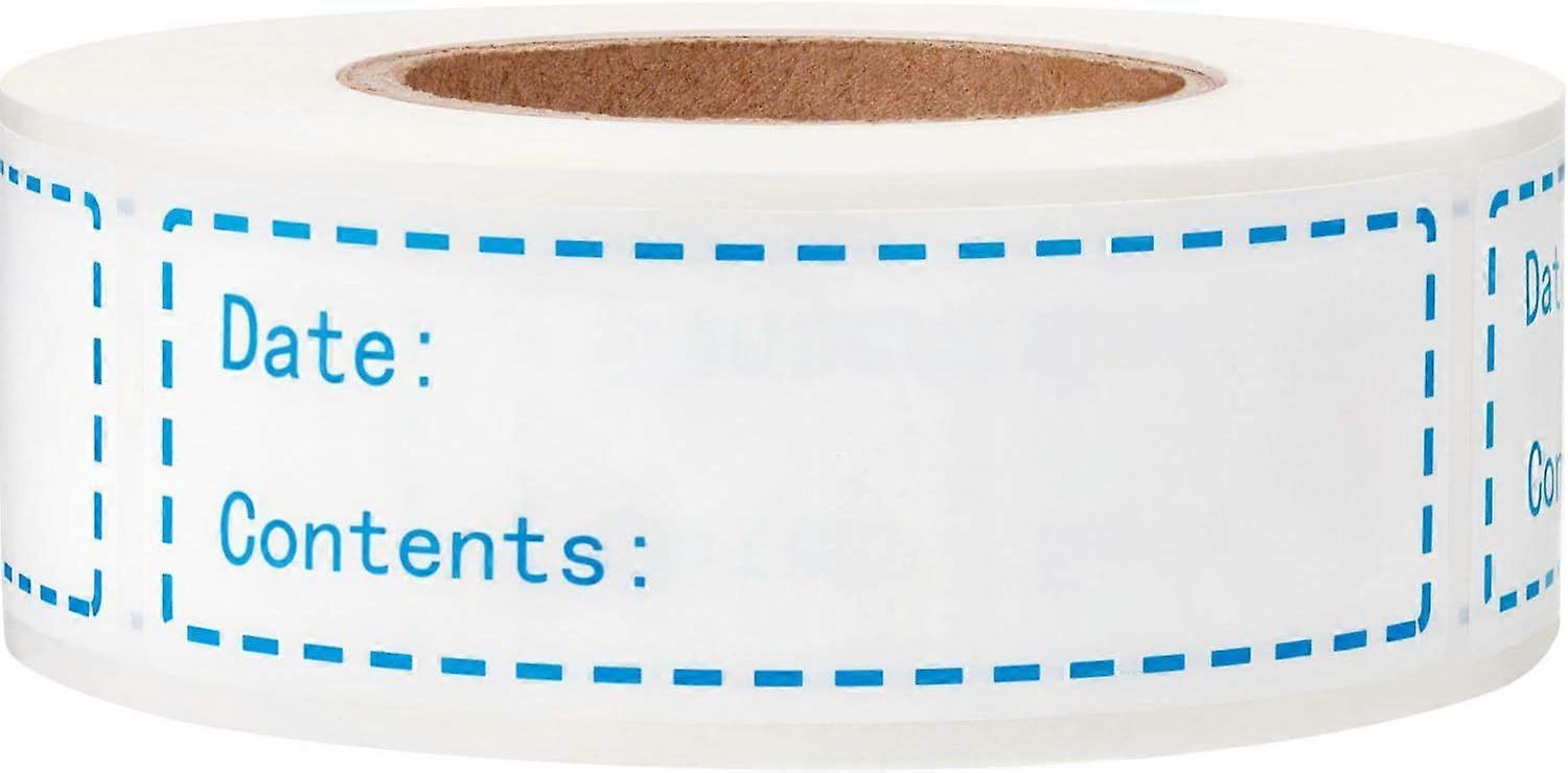 Removable Freezer Labels 1 x 3 Inch Food Storage Stickers Refrigerator Freezer Paper Labels 150 labels(Blue)