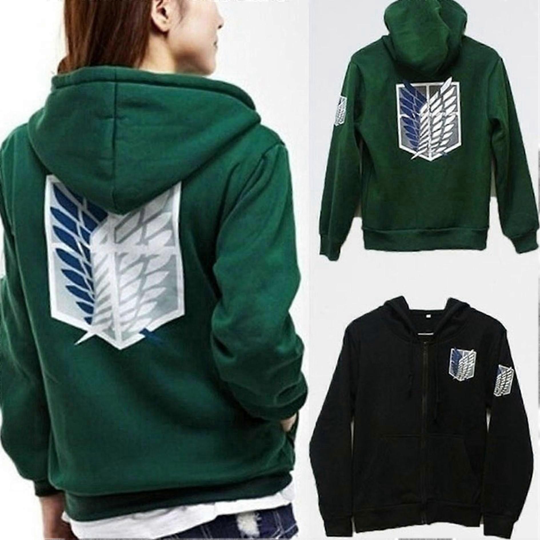 Cosplay Hanorac Pullover Hanorac Attack on Titan Manșon Lung Glugă Fermoar Jachetă Unisex