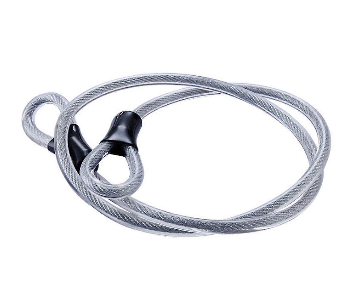 Stainless Steel Cable Lock 3/8 Inch Dual-Loop Braided Steel Cable for Secure Locking Flexibility