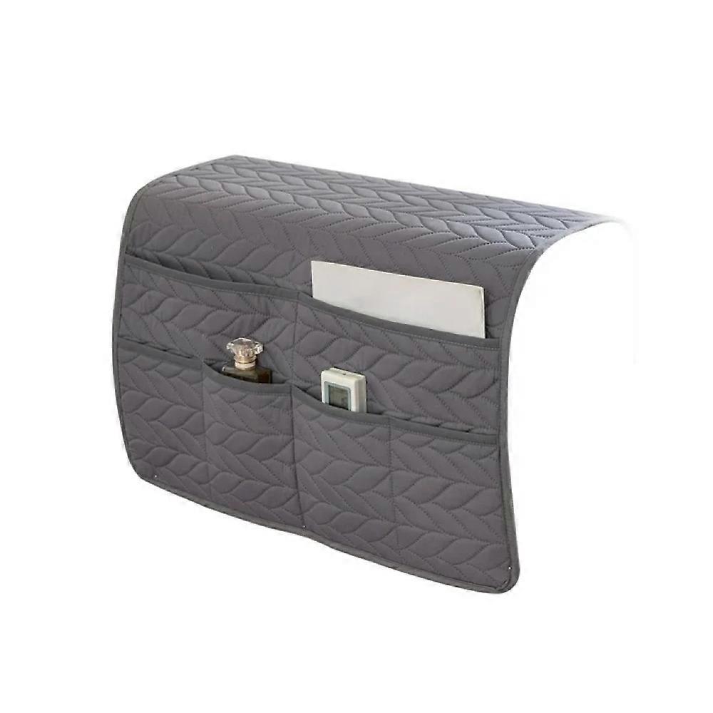 Double-layer pocket waterproof quilted armrest towel-06# light gray