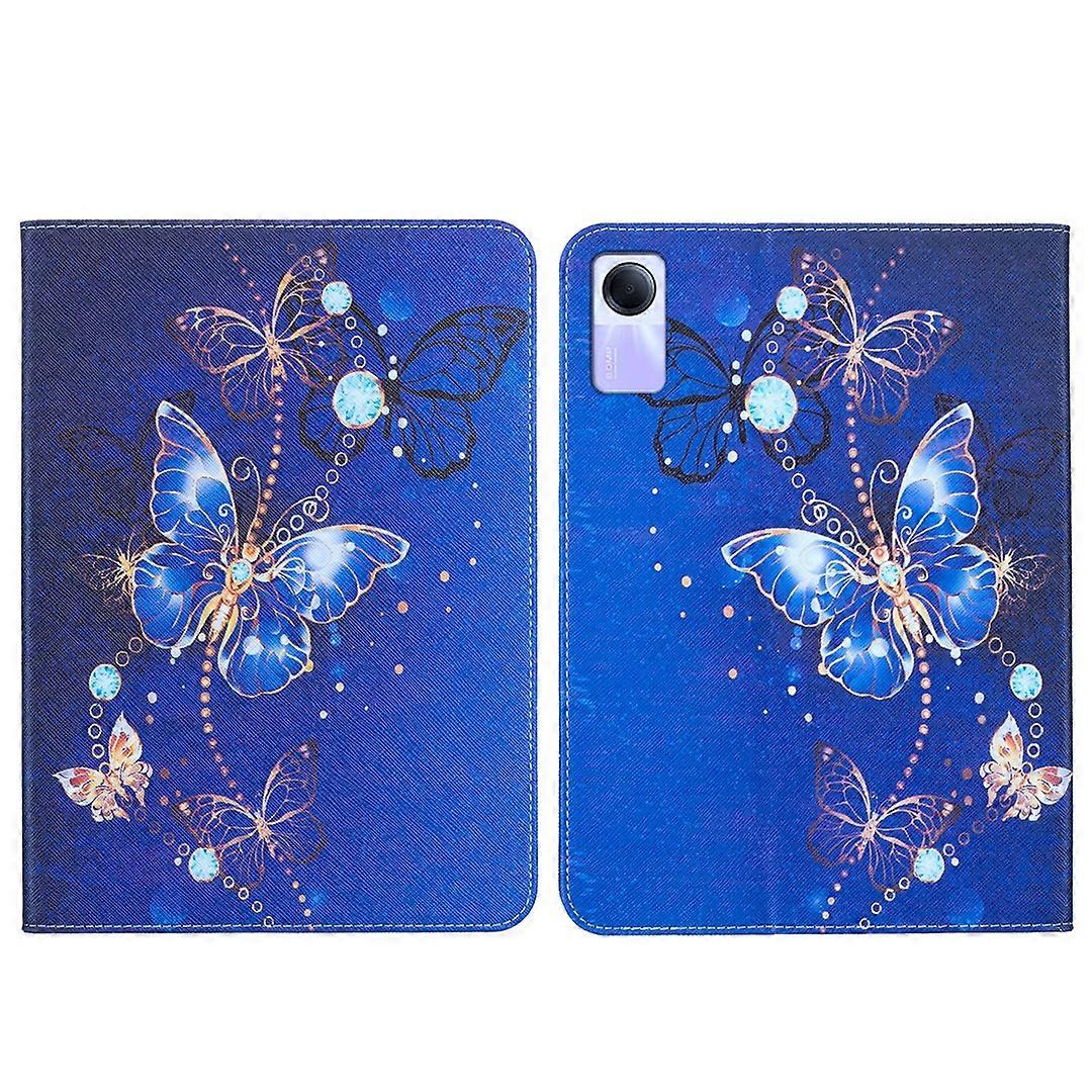 Colored Drawing Leather Tablet Case