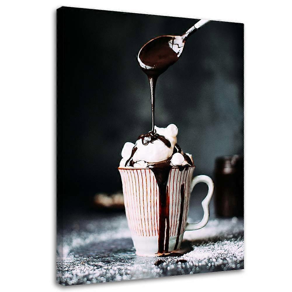 Quadro su tela, Caffè con marshmallow - 40x60