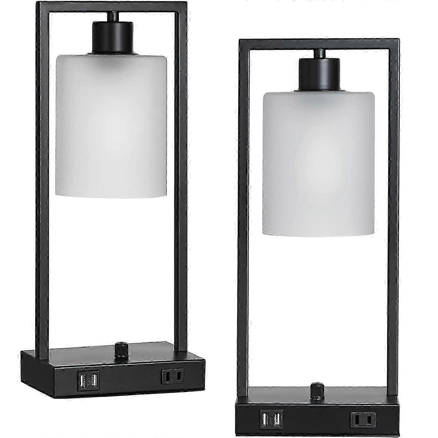 2pcs Industrial Table Lamps