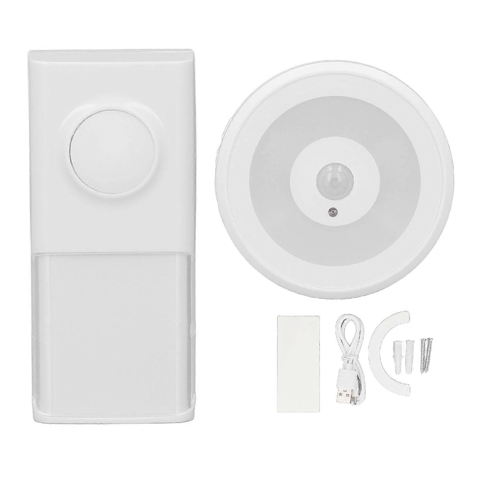 Wireless USB Operated Portable Waterproof Flashing Doorbell with Motion Sensor Light For Hearing Impaired
