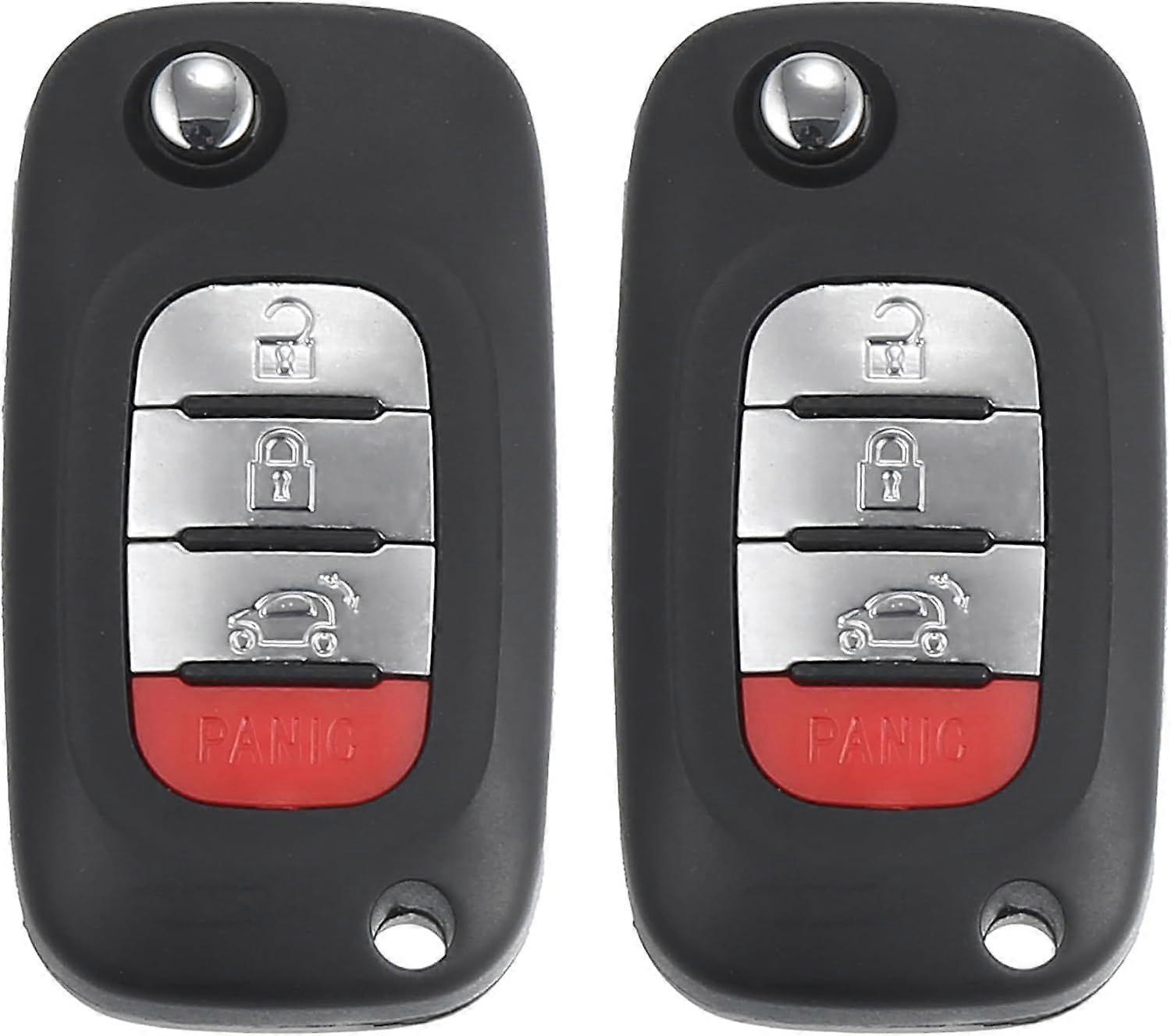CWTWB1G767 4-Tasten-Flip-Auto-Schlüsselloser Zugang Fernbedienung Schlüsselanhänger Proximity Smart Fob für