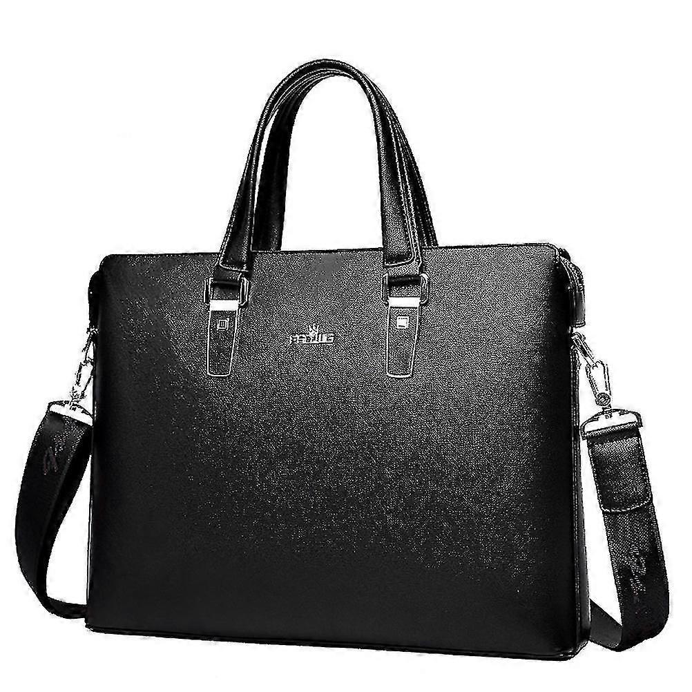 Handväskaväskaväskaväskaväska pu läder axelväska för män