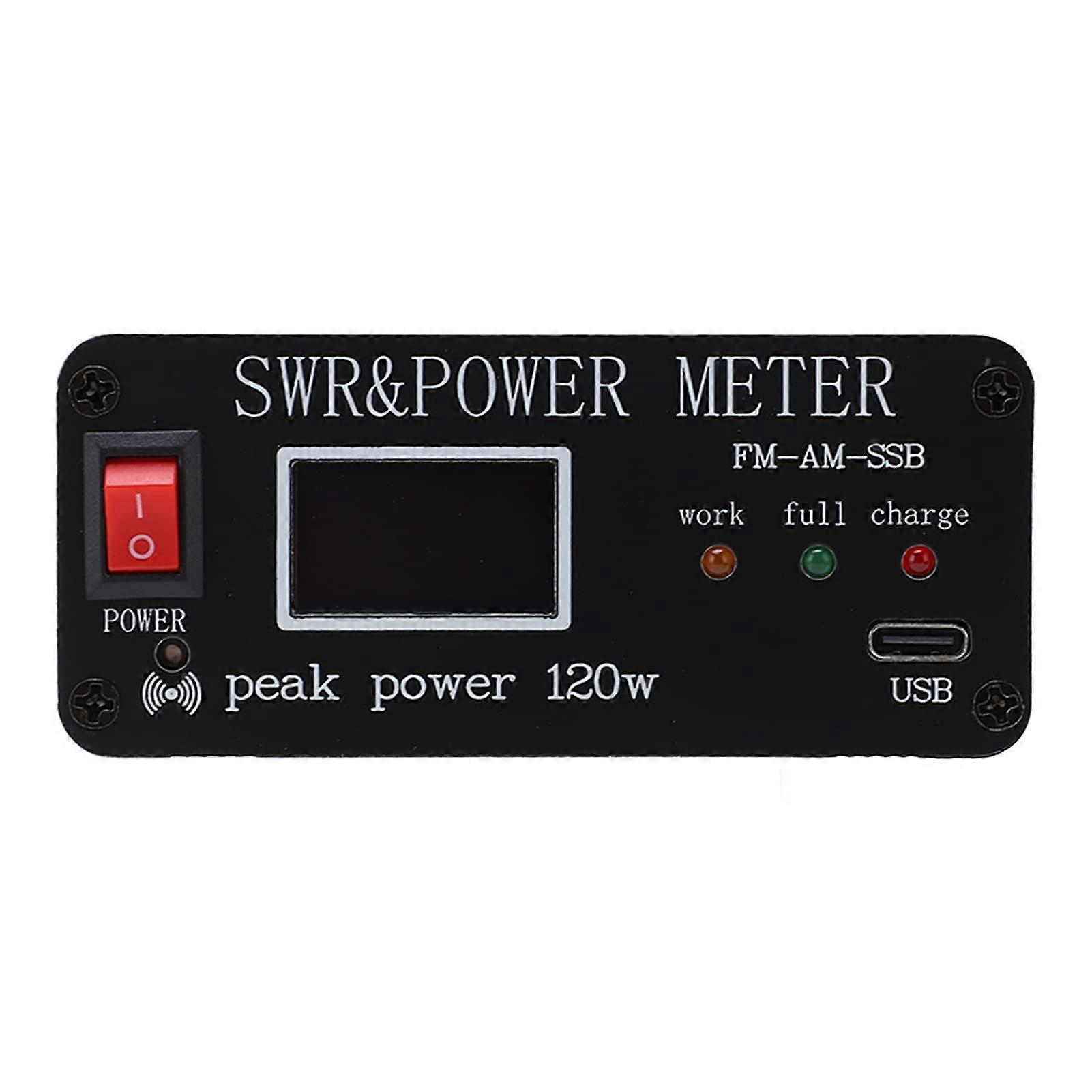 SWR Power Meter, Shortwave Power Standing Wavemeter, Shortwave Wavelength Meter, Digital Standing Wavemeter for Electric Power Measurement